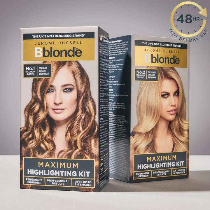 Bblonde Highlighting Kit, Permanent Lightener, Permanent Blonde Bleach Hair Dye, Professional Results, with Avocado Oil, Lifts 8-9 Levels – Highlighting Kit No 1