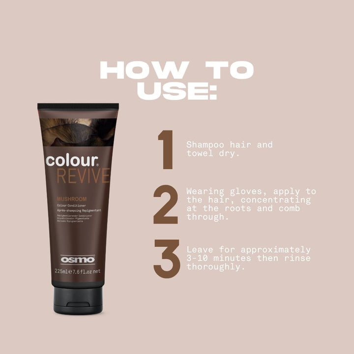 Color Revive Mushroom | Cool Ashy Brown Conditioning Toning Mask | Vegan. 225Ml