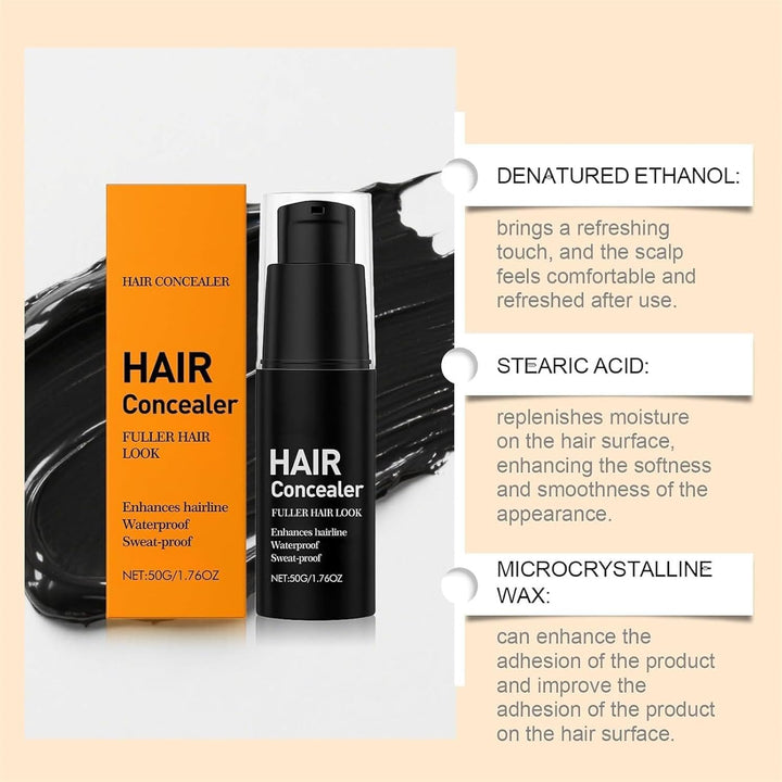 Lefron Magic Hair Concealer 2.0, Lefron Hair Concealer, Lefrons Hairs Filler Waterproof Liquid for Women and Men, Instant Hairs Concealers Cream, Instantly Cover Grey Roots (1PC)