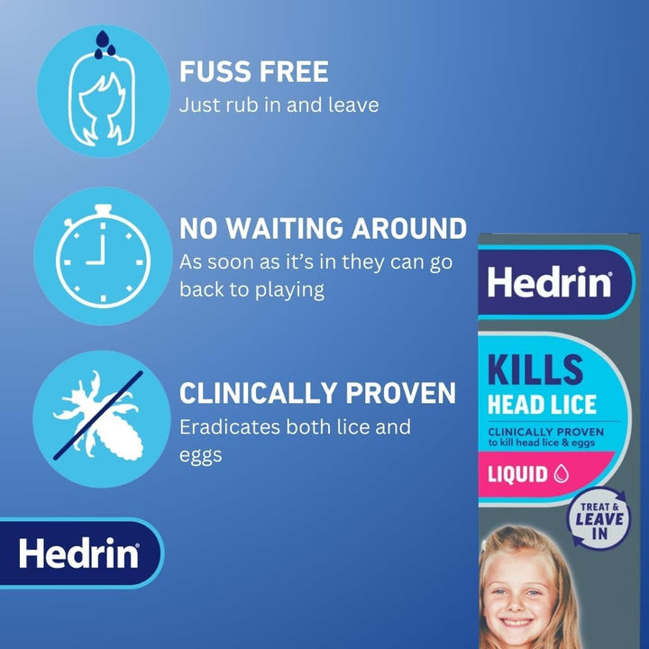 Treat & Go Leave-In Lotion, Fast, No Fuss Lice & Nit Treatment, Kills Head Lice & Eggs, Clinically Tested, Suitable for Adults & Children, 1 X 250Ml (10 X 25Ml Treatments)