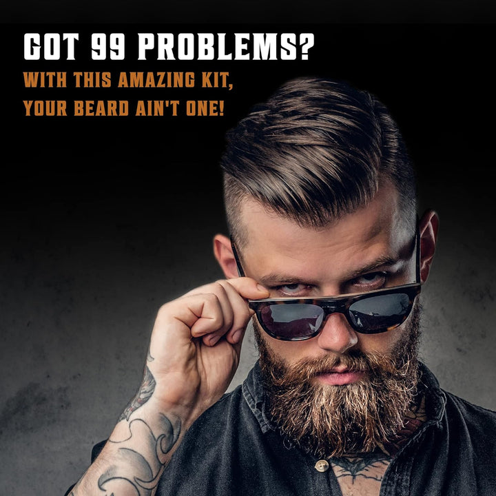 - Beard Brush for Men - Natural Boar Bristle Brush and Dual Action Pear Wood Beard Combs with Velvet Travel Pouch - Mens Gifts - 3 Pieces