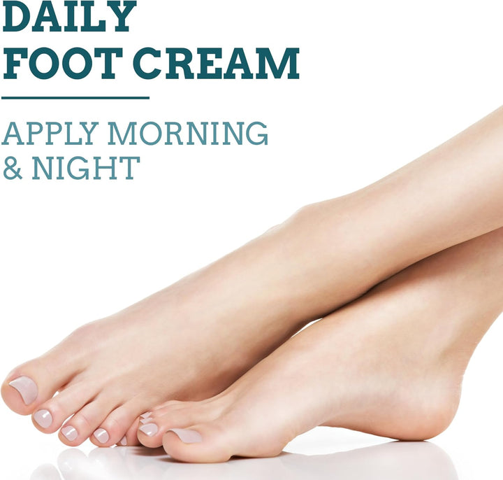 Foot Cream | 10% Urea with Olive Oil & Papaya | Deeply Hydrating Formula for Dry, Callused Skin | Fresh Mint Scent | Paraben & Perfume Free | Made in the UK (175Ml)