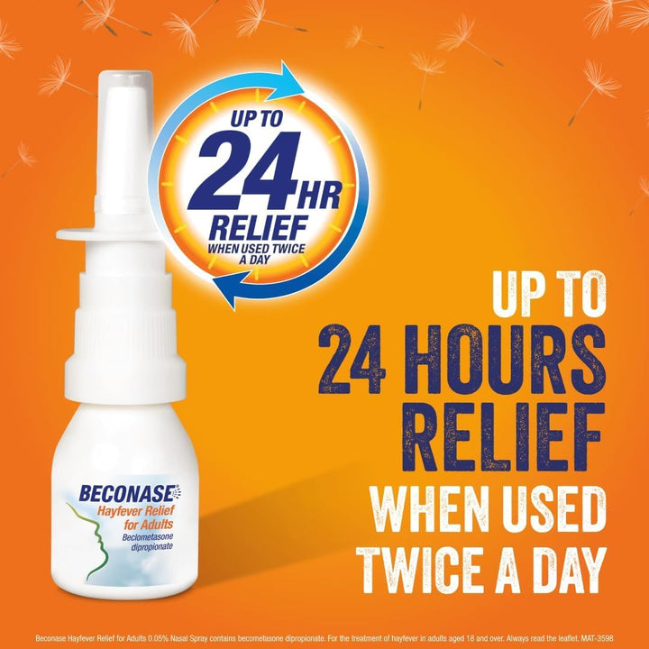 8 in 1 Hayfever Relief Nasal Spray (100 Spray Bottle) - Long Lasting Effective Relief from Hayfever - Portable and Lasts up to 24 Hours When Used Twice a Day - Non Drowsy