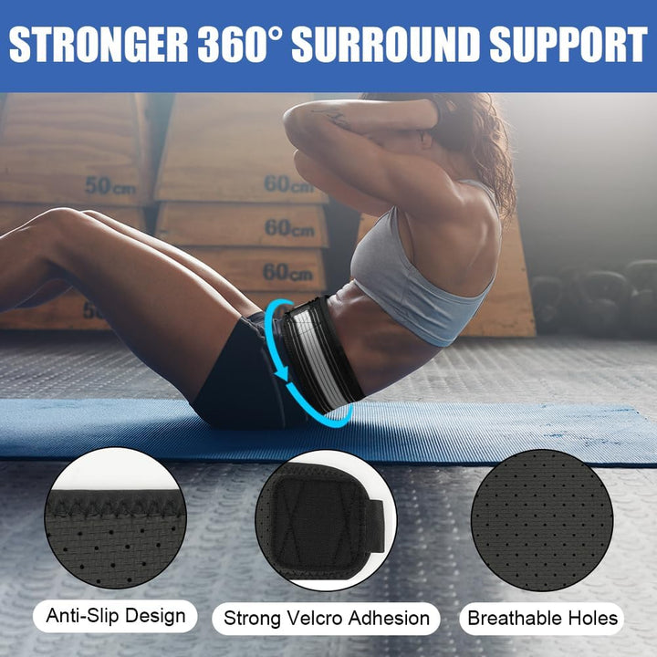 Sacroiliac SI Joint Hip Belt, Sacroiliac Hip Support Band for Men Women, Lower Back Support Brace, Applicable for Pelvis, Lumbar, Nerve, Leg, 140CM