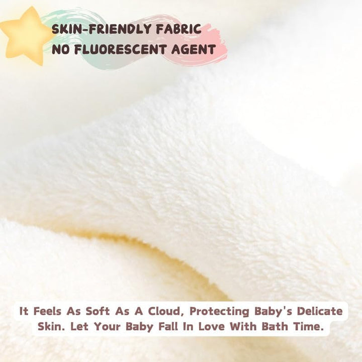 Hooded Towel for Babies, 80 X 80 Cm, Baby Bath Towel, Baby Bath Towel Made of Coral Fleece, Babies Newborns, Blue