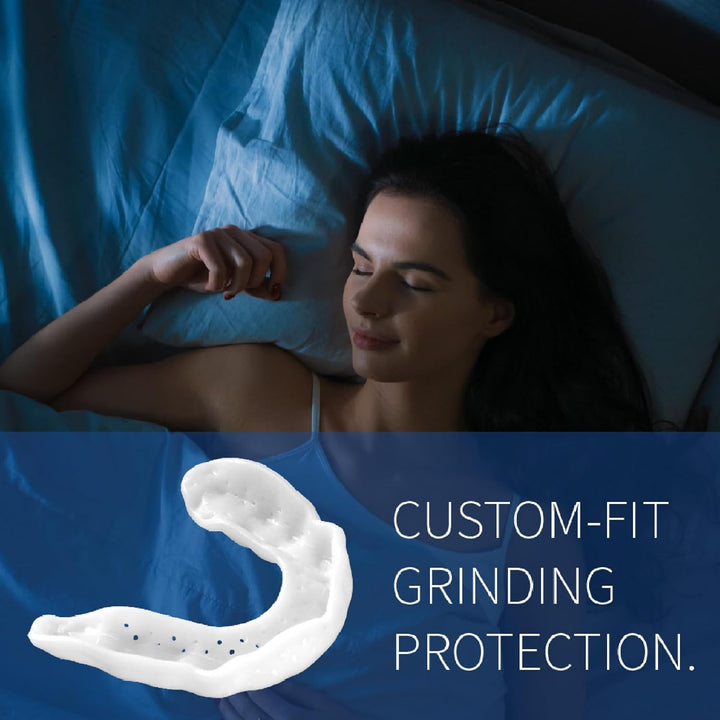 1.6Mm Mouth Guard for Clenching and Grinding Teeth at Night, Custom-Fit Sleep Night Guard with Case (3DN-CASE-E)