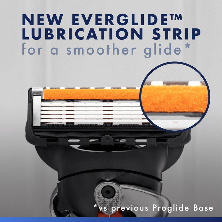 Proglide Razor for Men, 1  Razor, 9 Razor Blade Refills, Designed for a Close Shave, with Lubrastrip