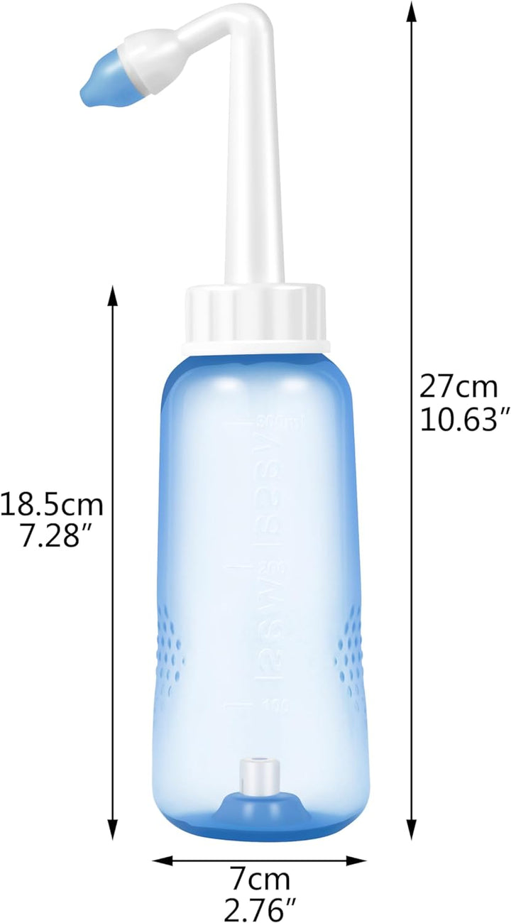 𝗦𝗶𝗻𝘂𝘀 𝗥𝗶𝗻𝘀𝗲 (500Ml) Nasal Wash Bottle Only for Nasal Irrigation - Sinus Rinse, Neti Pot