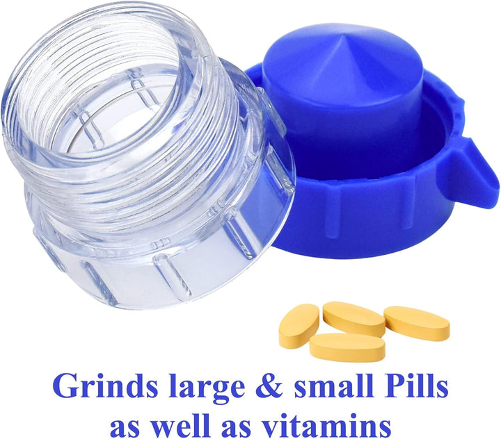 1 Pack Mini Pill Crusher Portable,Compact Size Medication Crusher,Pill Pulverizer Professional and Domestic Pill Crusher for Elderly Children Pets (1)