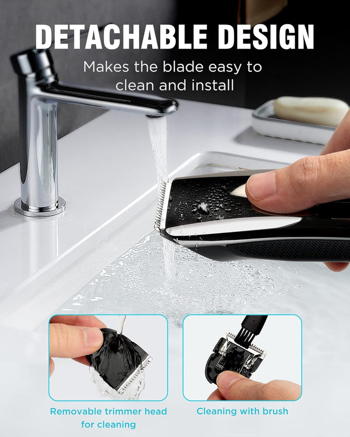 Beard Trimmer Men, Hair Clippers Men Electric Shavers with Zoom Wheel(1-10Mm), Cordless Hair Clippers with Battery Indicator,Electric Razor USB Rechargeable Facial Hair Trimmer,Body Hair Grooming Kits