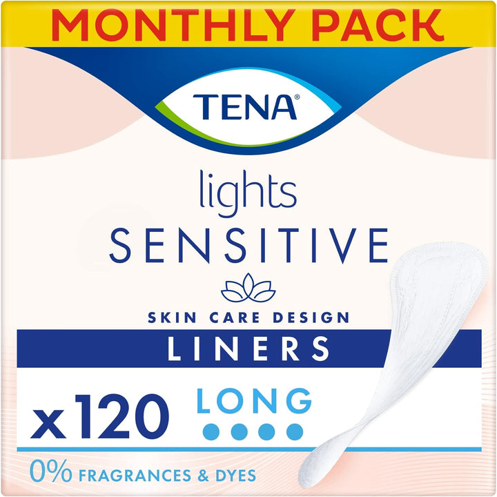 Lights Light Liner, 140 Incontinence Liners ( 28 X 5 Packs) for Women with Sensitive Skin, Breathable and Unscented Liner for Light Bladder Weakness and Incontinence