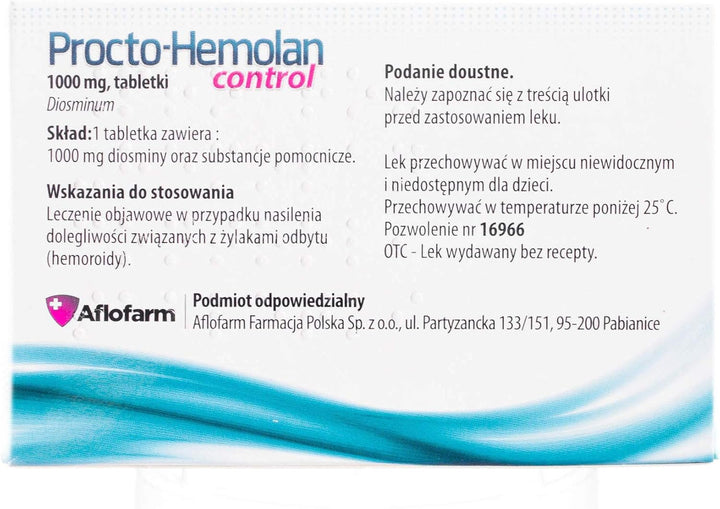 PROCTOHEMOLAN 20 Tablets Procto Hemolan Control Hemorrhoid,Rectal Bleeding,Pain
