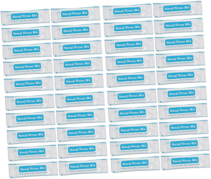 Nasal Cleaning Salt Packets 80Pcs 2.7G Physiological Saline Iodine-Free Fast Dissolving Nasal Cavity Protector for Sinus Relief and Blocked Nose Care