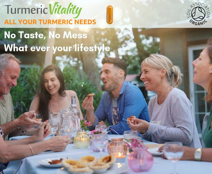 Organic Turmeric Curcumin Capsules 1420Mg High Strength Serving with Black Pepper & Ginger for Maximum Absorption of Curcumin | 120 Veg Capsules - Certified Organic Supplement