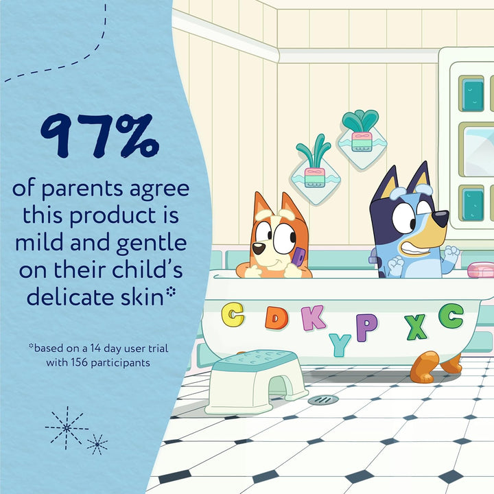 Kids Bluey Bubble Bath, Bluey-Berry | Gently Cleanses & Soothes | Suitable for Dry, Sensitive Skin, 250Ml