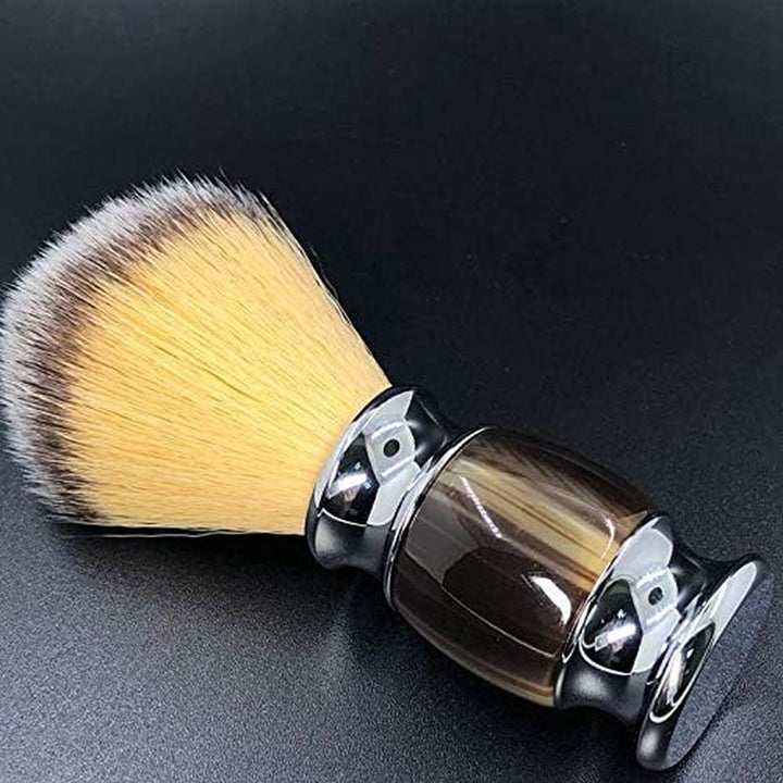 Synthetic Shaving Brush Resin Handle Travel Brush,Lathering Well with Shaving Soap Cream for Men Wet Shave