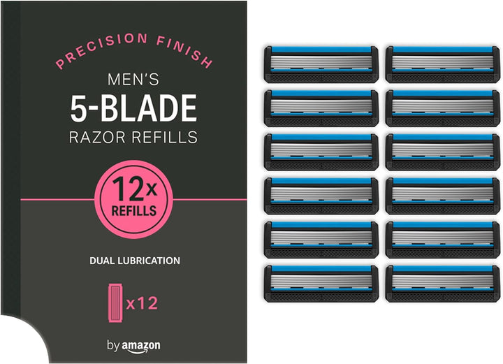 Men'S 5 Blade Razor + 6 Refills