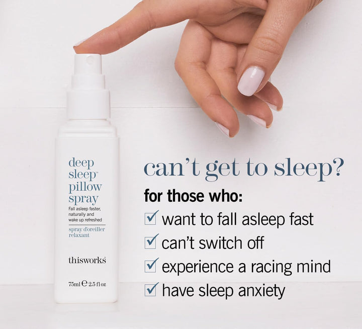 Deep Sleep Pillow Spray, 75 Ml, Infused with Lavender, Camomile and Vetivert - Science-Backed Natural Pillow Mist to Aid Sleep
