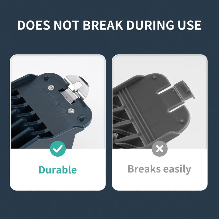 for Wahl Clipper Guards Set 10 12 16, Hair Clipper Guards for Wahl Senior Clippers with Metal Clip, 2 Inch/1.5 Inch/1.25 Inch in Length, Fits Most Cordless/Cord Wahl Clippers (Blue)