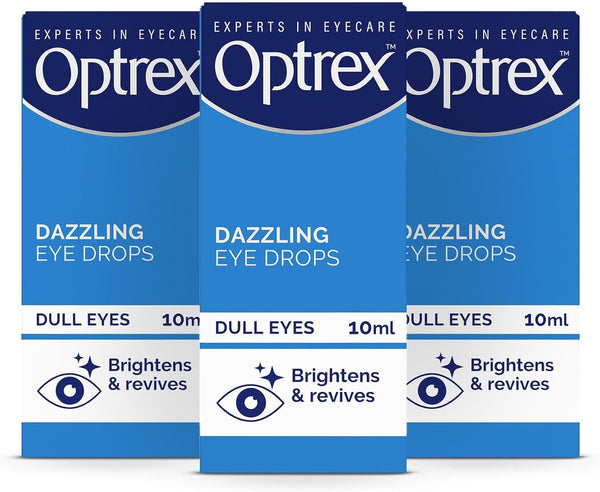 Eyedew, Dazzling Eye Drops, 10Ml Each (Pack of 3, 30Ml) Brightens Eyes, Instant Results