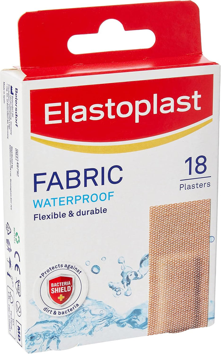 Fabric Cut to Size Plasters (1M X 6Cm), Extra Flexible Wound Care, Moves with the Body, Water-Repellent & Breathable Large Plasters Help Protect Wounds, 10 Strips