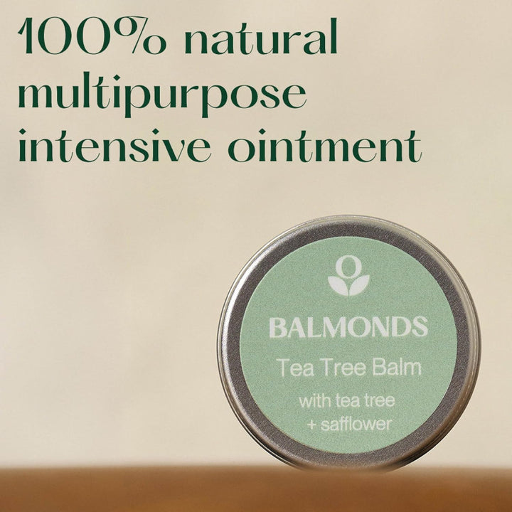 Tea Tree Balm 15Ml for Natural Healing - Skin Healing for Cold Sores, Fungal Conditions, Acne, and Insect Bites