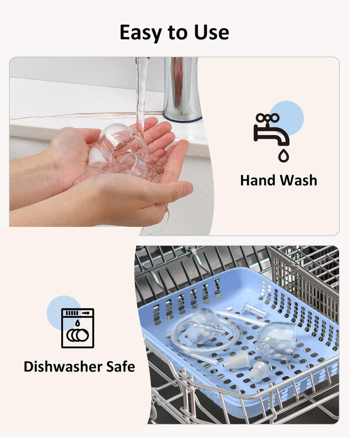 Nasal Aspirator for Baby, Electric Baby Nose Sucker with Larger Suction Chamber and More Powerful Suction, Automatic Nose Cleaner, Night Light & Soothing Music, USB-C Rechargeable & Portable