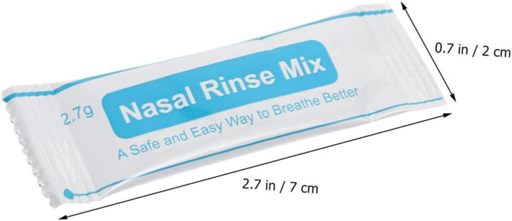 Nasal Cleaning Salt Packets 80Pcs 2.7G Physiological Saline Iodine-Free Fast Dissolving Nasal Cavity Protector for Sinus Relief and Blocked Nose Care
