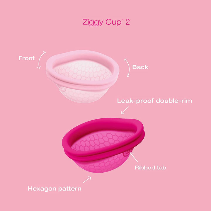 Ziggy Cup 2 - New Generation Ultra-Thin Flat-Fit Reusable Menstrual Disc (Size A)