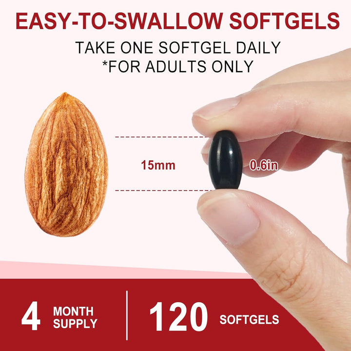 Astaxanthin Supplement 12Mg - 120 Softgels, Premium Astaxanthin Antioxidant Supplements, Fresh Microalgae Source | Supports Eye, Joint, Internal Circulation, Skin Health & Natural Tanning