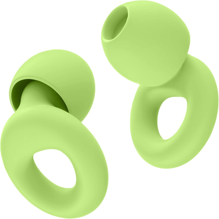 Ear Plugs for Noise Reduction–Super Soft, Reusable Hearing Protection in Flexible Silicone for Sleep, Noise Sensitivity & Flights-8 Ear Tips in Xs/S/M/L–27Db Noise Cancelling–Light Blue