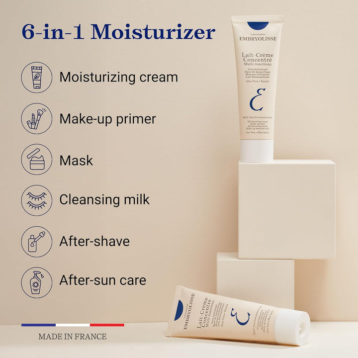 - Lait-Crème Concentré - 3 in 1 Multifunction Moisturiser - Primer, Moisturiser, and Make-Up Remover - Moisturises, Nourishes and Repairs the Skin - Satin Finish - 30Ml