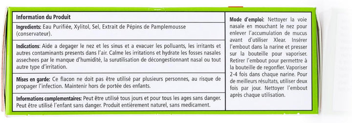 Natural Saline Nasal Spray with Xylitol, Nose Moisturizer for Kids and Adults, 0.75 Fl Oz (Pack of 1)