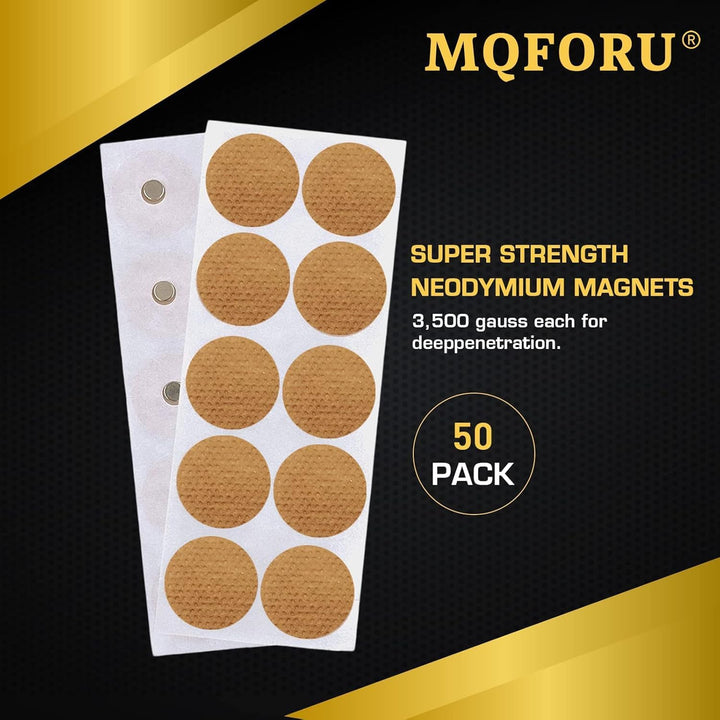 50 Pieces Magnetic Acupressure Patches, 600 Gaussian, Magnetic Patch for Pain Relief, for Body Sticker, Relaxation Pain Relief Magnets Acupressure Magnet Acupressure Magnetic Plaster for Knee