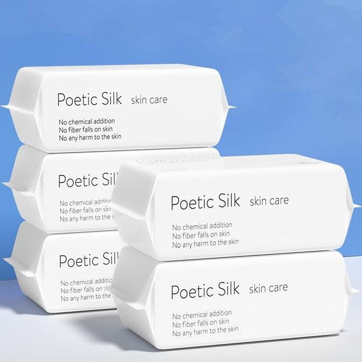 Disposable Soft Dry Wipes, Simple Wet and Dry Cleansing Face Towel, Skincare Facial Cotton Tissue, for Sensitive Skin & Baby Care & Makeup Removing & Surface Cleaning (1Pack=100Pcs)