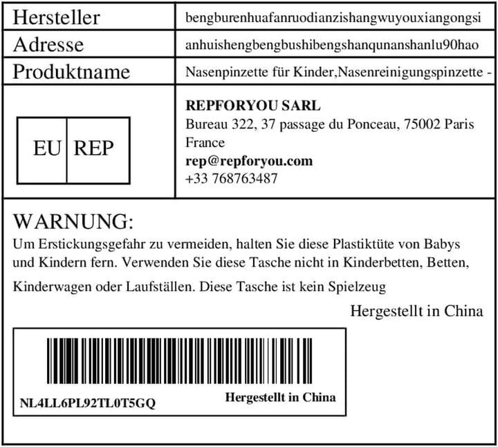 Nose Tweezers for Children, Nose Cleaning Tweezers - Nose Picker for Babies - Portable, Safe and Effective Pliers, round Pincet Cleaning Accessories Pliers for Cleaning Ear Canals And