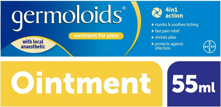 Haemorrhoid Treatment & Piles Treatment Ointment, Triple Action with Anaesthetic to Numb the Pain & Itch, 55 Ml ( Pack of 1)