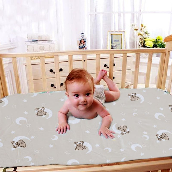 2 X Cot Bed Fitted Sheets, 60 X 120 Cm Easy Care Fine Quality Breathable Polycotton Cot Sheet (Sleeping Teddy-60 X 120Cm)