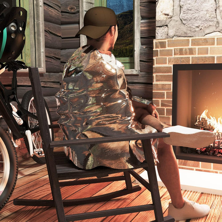 5 X Individually Packaged Medical First Aid Foil Survival Blankets for Personal Use - Reflective to Maintain Body Heat