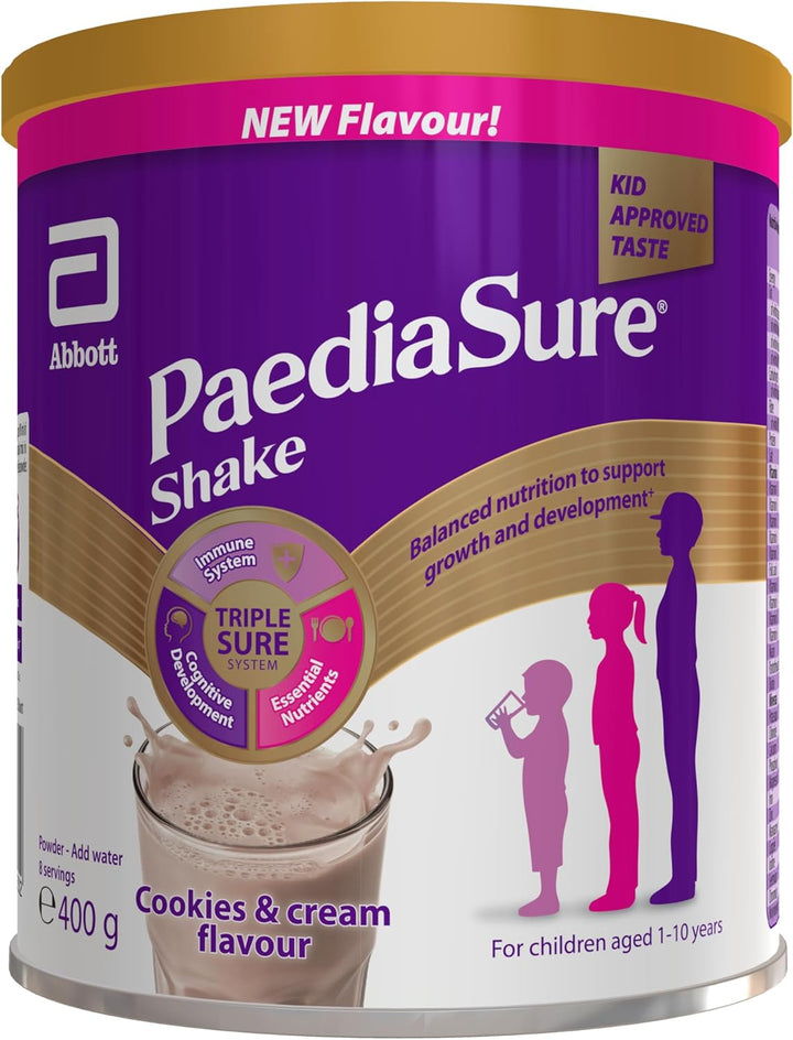 Paediasure Shake – Chocolate Flavour – 400G – Balanced Nutritional Supplement Drink – Multivitamin for Kids – with Protein, Carbohydrates & Minerals – Supports Growth & Development – Vegetarian
