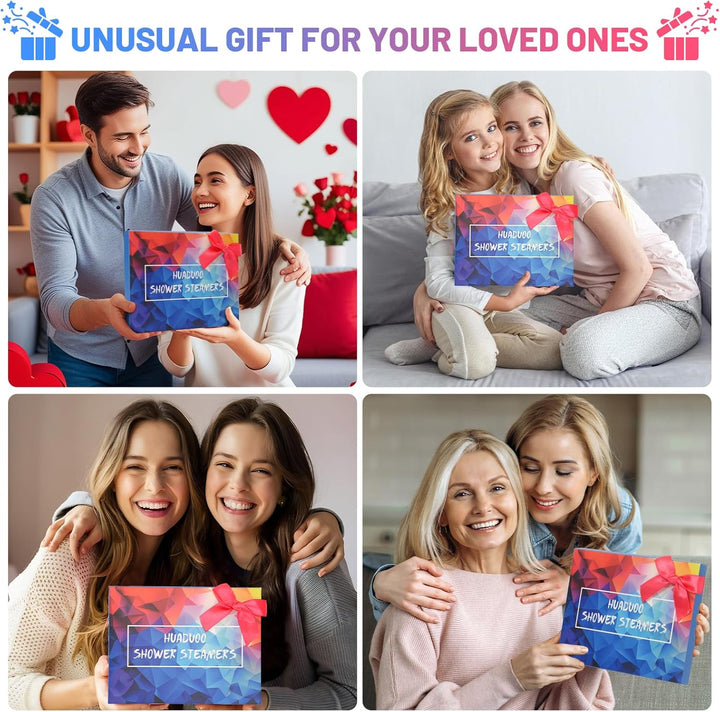 Shower Steamers Aromatherapy 12 Pack - Mothers Day Gifts for Mom, Grandma, Birthday Gift Dad, Daughter, Best Friend, Travel Essentials, Stress Relief Spa,With Essential Oils,Self-Care