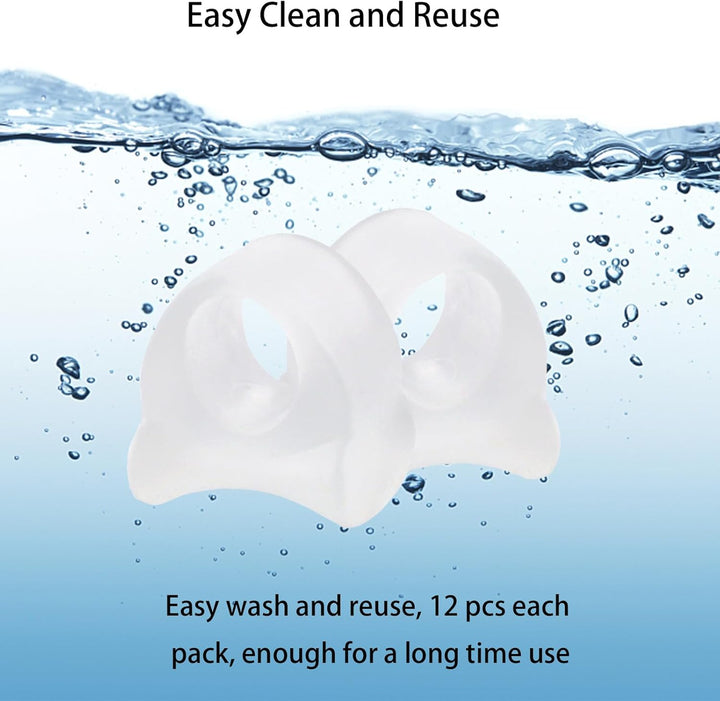 Toe Separators to Correct Your Toes 12 Pcs, Big Toe Spacers for Overlapping Toes Bunions Hammer Toe Relaxation Restore Toes to Their Original Shape, Toe Straighteners Toe Support