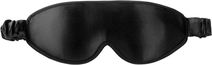 Sleep Mask Silk Cover Eye Contour Built-In No Pressure for Sleeping, Upgrade over Conventional Flat Satin Eye Masks, Machine Washable (Black)