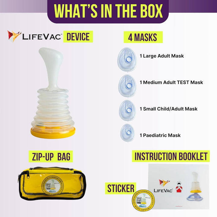 Travel Kit - Choking Rescue Device for Adults and Children First Aid Kit, Portable Airway Suction Rescue Device, First Aid Choking Device, Anti-Choking System, Airway Clearance Assistance