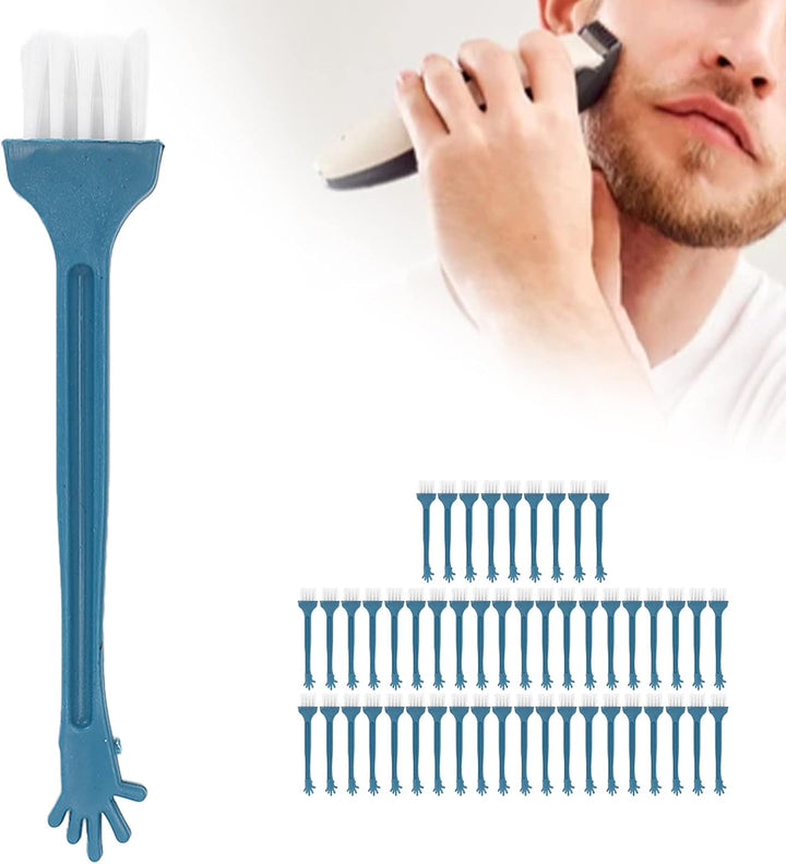 50Pcs Shaver Brush, Soft Bristles Electric Shaver Cleaning Brush Replacement with PP Handle, for Small Household Appliances Computer Accessories