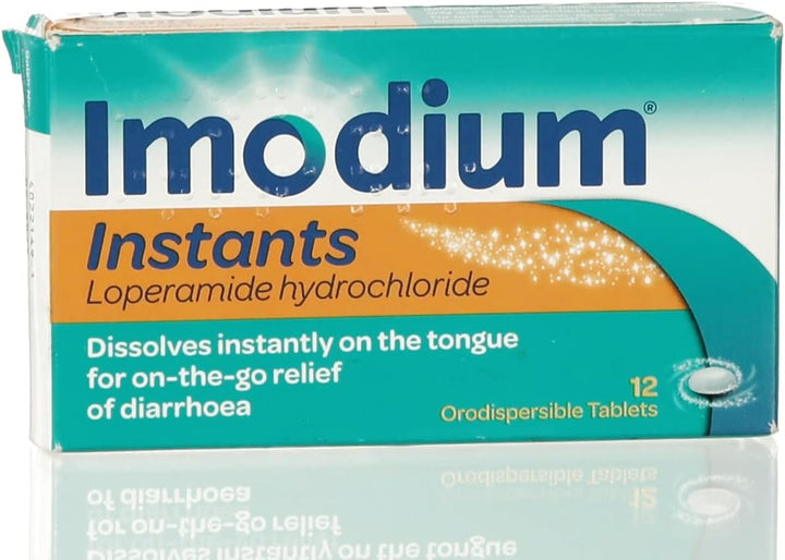 Instants (1 X 12 Tablets) Loperamide Dissolving Tablets for On-The-Go Diarrhoea Relief, Treats Short-Term and IBS Diarrhoea, Helps Restore Your Natural Rhythm, for Adults and Children Aged 12+