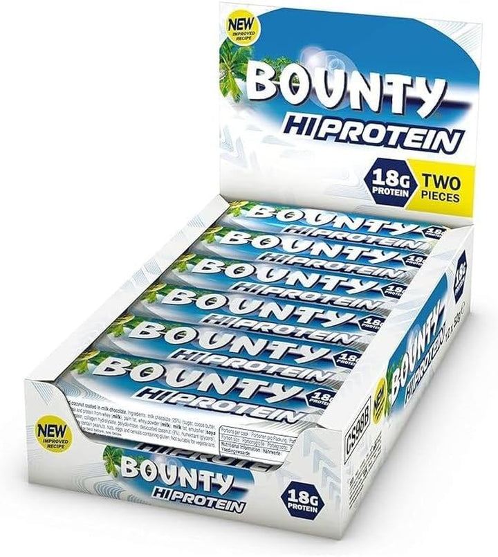 - Hi Protein Bars | 12 X 52G Pack, High Protein Energy Snack with Milk Chocolate and Coconut, 18G of Protein per Bar
