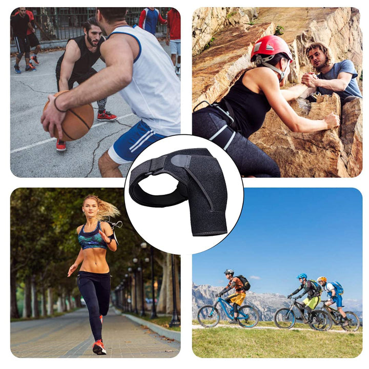 Improved Rotator Cuff Shoulder Support for Men & Women UK Design Injury Recovery Strap for Right/Left Arm Shoulder Brace for Pain Frozen Shoulder Dislocated Joint & Soreness One Size