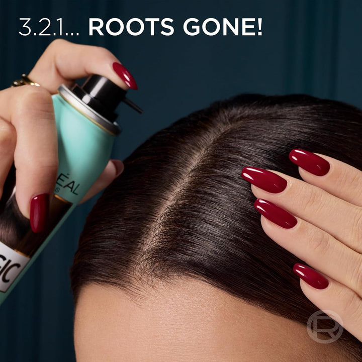 Paris Magic Retouch Instant Root Spray, Dark Brown. Offers Flawless Coverage for Grey Regrowth in 3 Seconds. This 75Ml Spray Provides a Quick, Easy Way to Conceal Roots Perfectly.