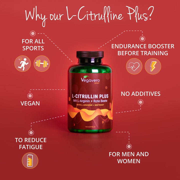 L-Arginine L-Citrulline Complex High Strength 4200 Mg | with Beetroot Extract | Natural Pre-Workout & Nitric Oxide Booster | Amino Acids from Fermentation | NO Additives, Vegan & Lab-Tested